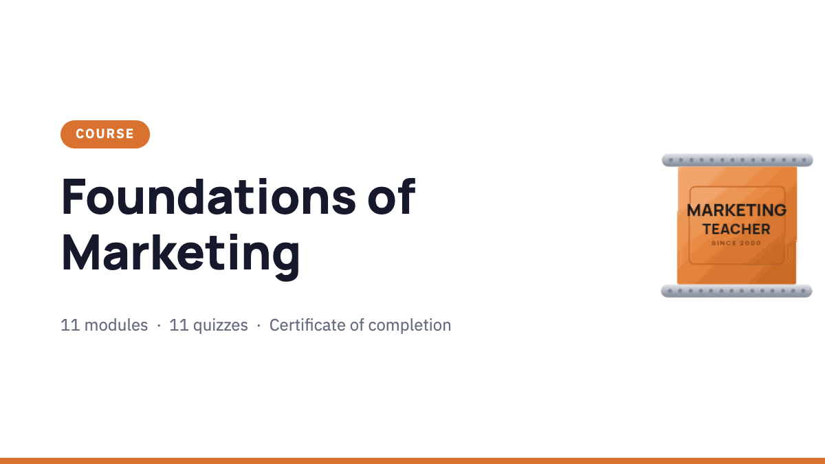 Foundations of Marketing