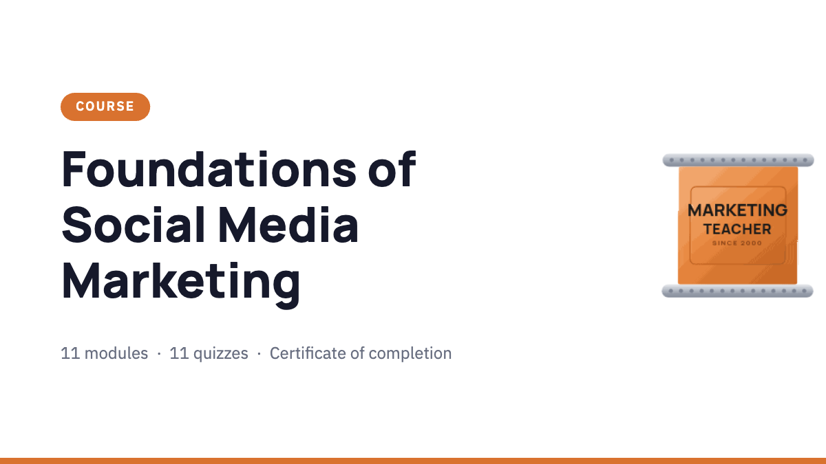Foundations of Social Media Marketing